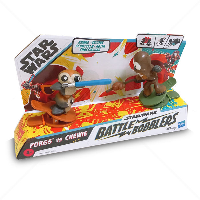 Battle Bobblers Star Wars Hasbro Porgs vs Chewie
