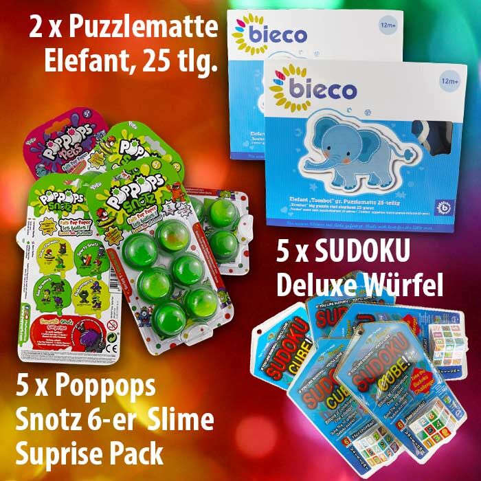 Mitgebsel Kindergeburstag Partybox Tombola 12-tlg. | Nummer 6 | Slime Mitgebsel Kindergeburstag Partybox Tombola 12-tlg. | Nummer 6 | Slime