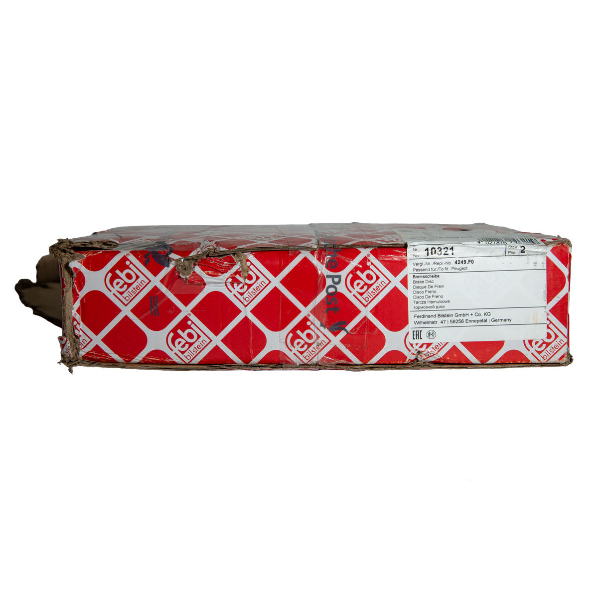 Bremsscheiben febi bilstein 10321 Vorderachse 266 × 20 mm – 2 Stück
