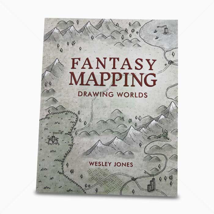 Taschenbuch WT Jones Fantasy Mapping-Drawing Worlds - Englische Ausgabe