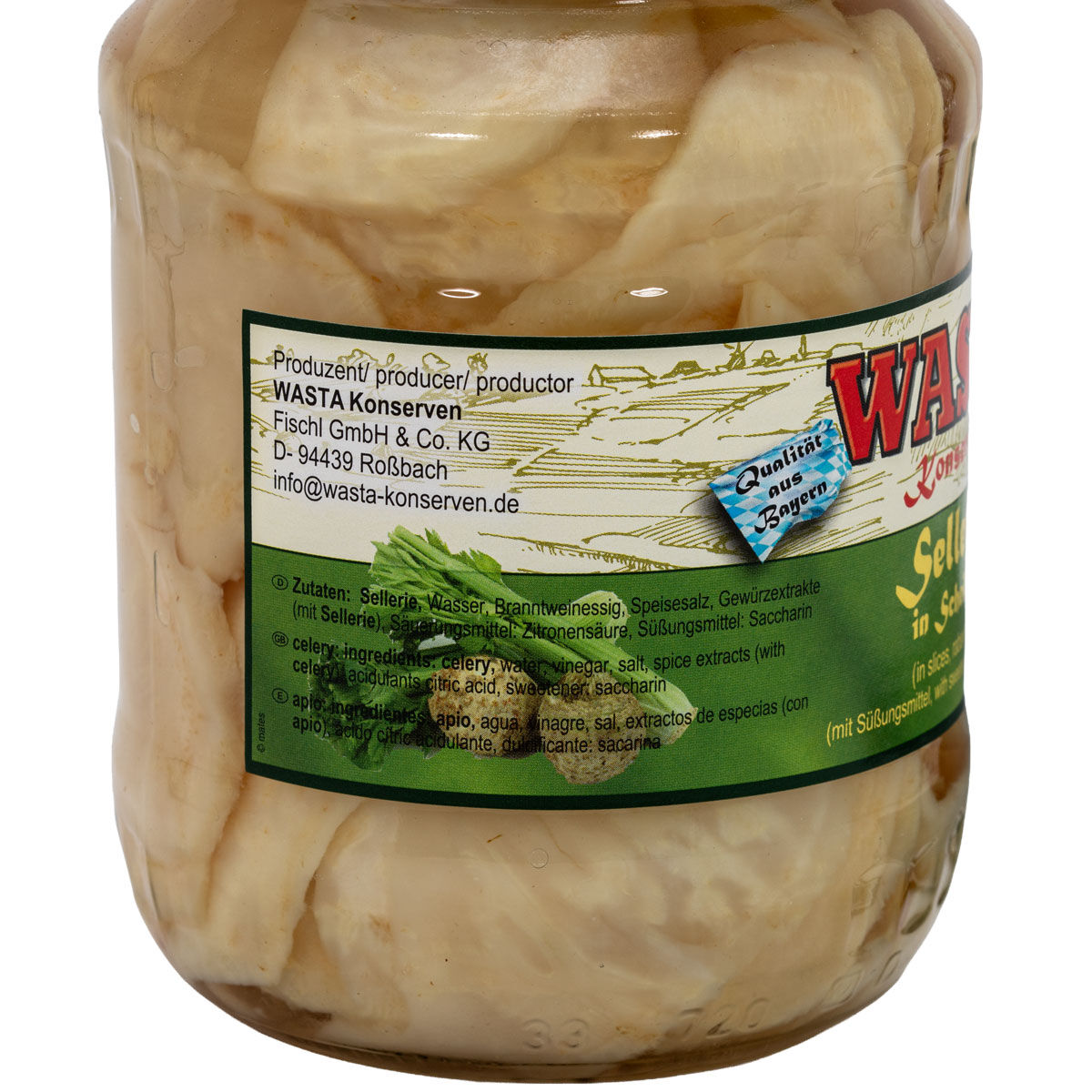 Sellerie Scheiben im Glas 720ml von WASTA