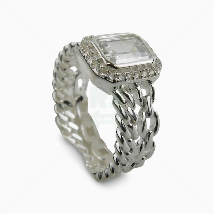 Éclat d'Argent Ring 925 Silber mit Zitkonia Gr 52