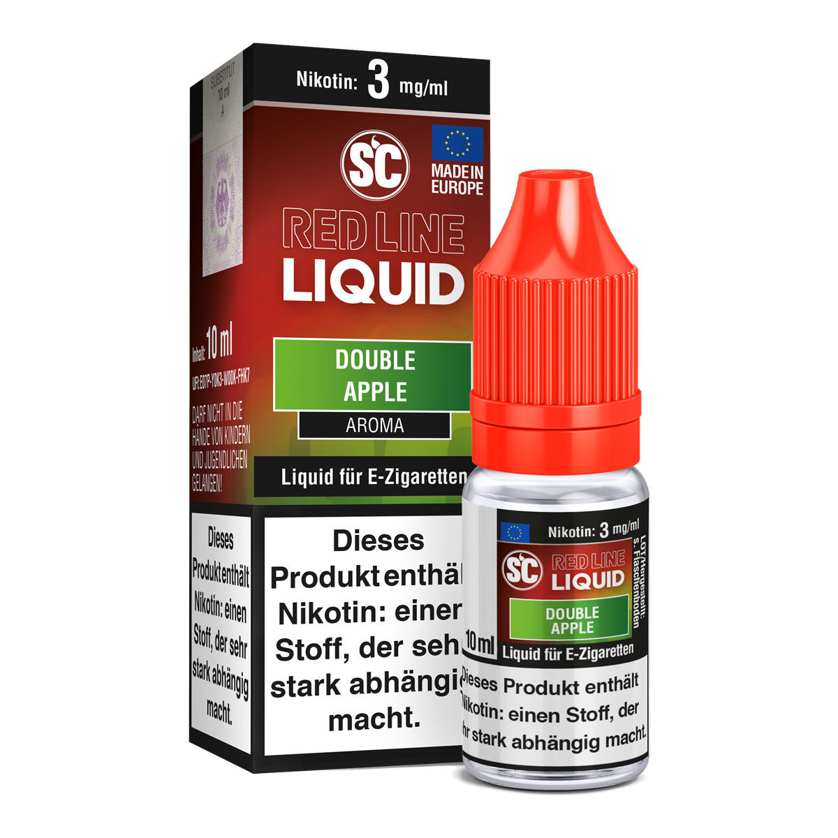 SC Red Line Double Apple Liquid 10 ml – 3 mg/ml