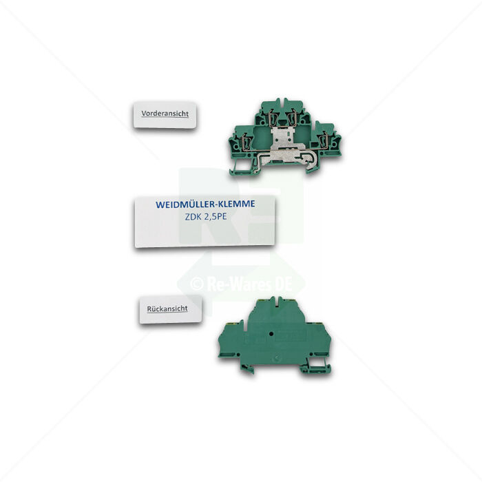 Klemme Weidmüller ZDK 2,5PE grün