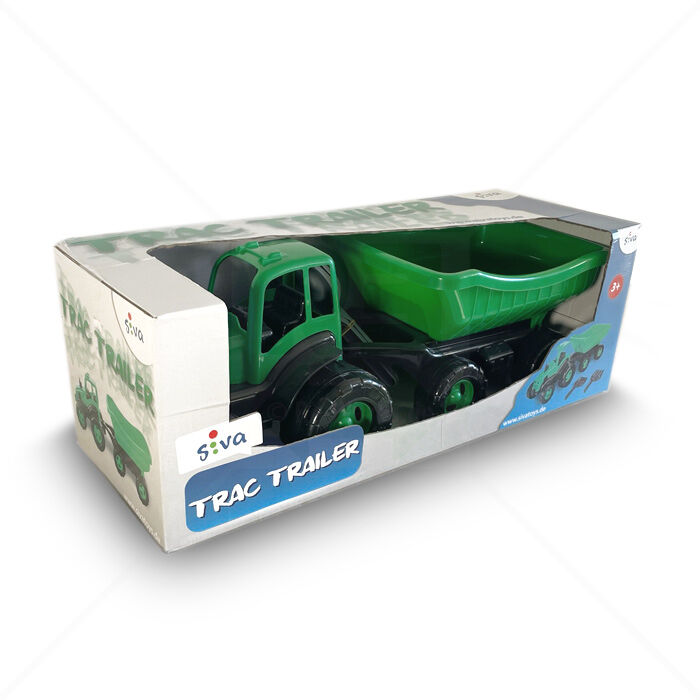 Sandspielzeug Siva Trac Trailer Traktor + Anhänger 10500