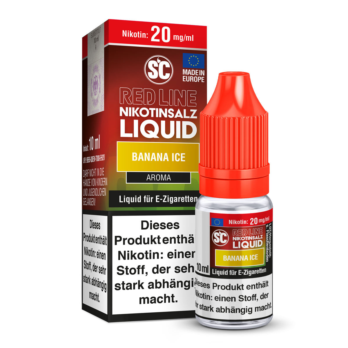 SC Red Line Banana Ice Nikotinsalz-Liquid 20 mg/ml 10 ml