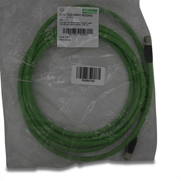 Kabel Murr Elektronik 7000-46041-8020400 M12 male / M12 male 4m grün