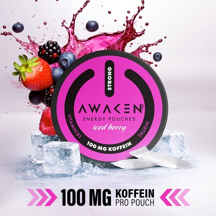 Energy Pouch Awaken Iced Berry 100mg/g 12g