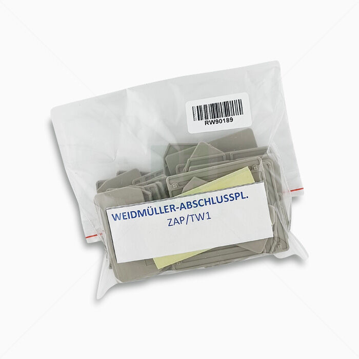 Abschlussplatte Weidmüller 1608740000 ZAP/TW1 35 Stück