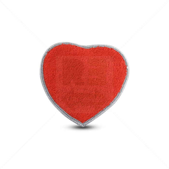 Spülpad Prowin Duo Pad Hurricane Heart 14x14cm anthrazit/rot