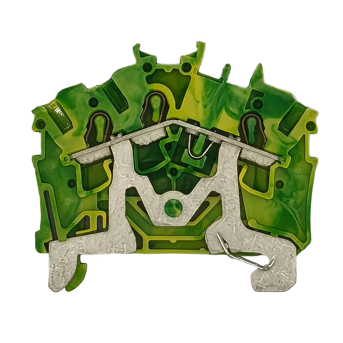 Schutzleiterklemmen WAGO 2002-6307 2,5 mm² grün/gelb – 5 Stück