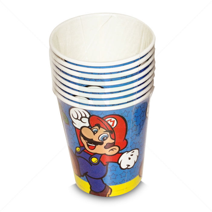 Pappbecherset Super Mario 8er Pack 260ml