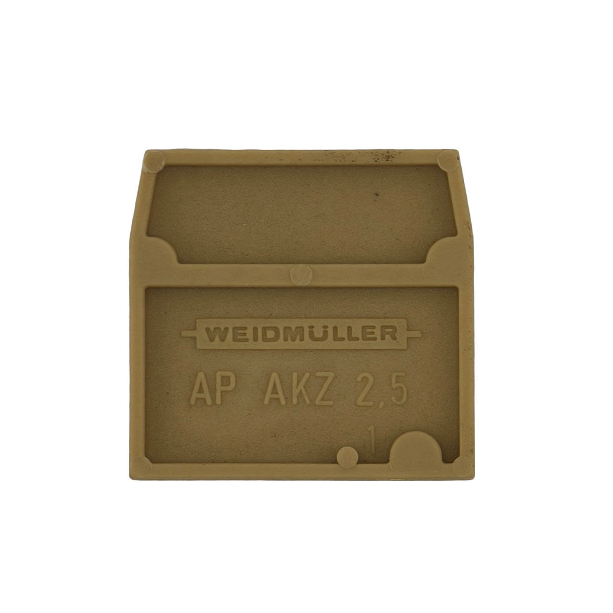 Abschlussplatten Weidmüller AP AKZ 2,5 beige – 38 Stück