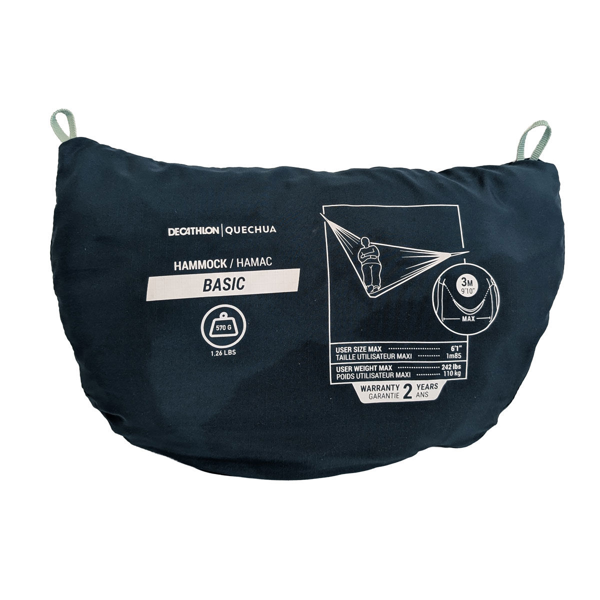 Hängematte Decathlon Quechua 300x150cm blau