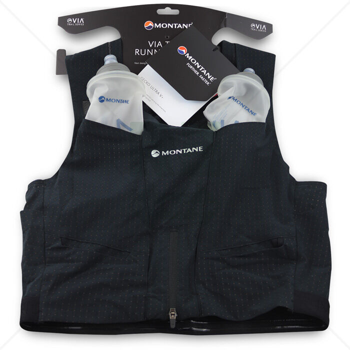 Packweste Montane Gecko Ultra V+ schwarz Packweste Montane Gecko Ultra V+ schwarz