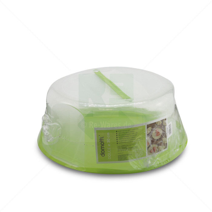 Tortenbehälter Durchm. 30,5 cm, Höhe 15 cm, grün-transparent Tortenbehälter Durchm. 30,5 cm, Höhe 15 cm, grün-transparent