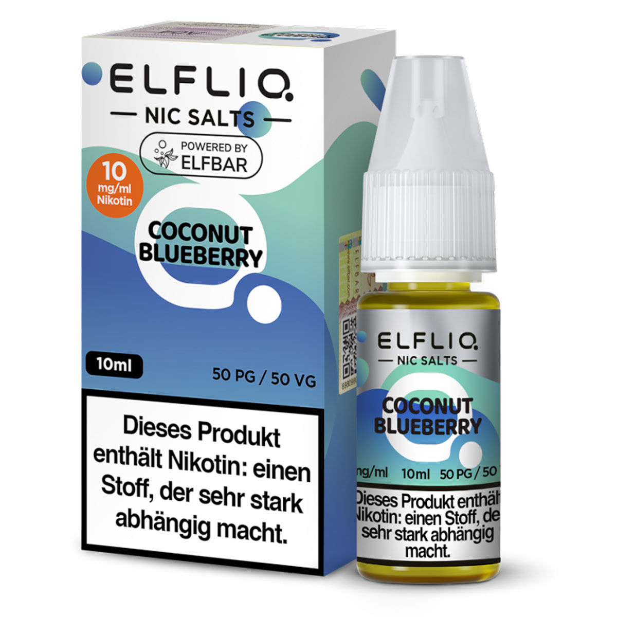 Liquid Nikotinsalz Coconut Blueberry ELFLIQ 10ml 10mg/ml (mittel)