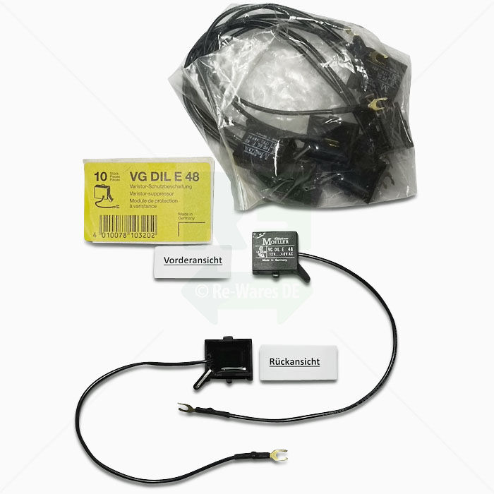Varisator-Schutzbeschaltung Eaton/Klöckner-Möller VG DIL E 48 schwarz 10er-Pack