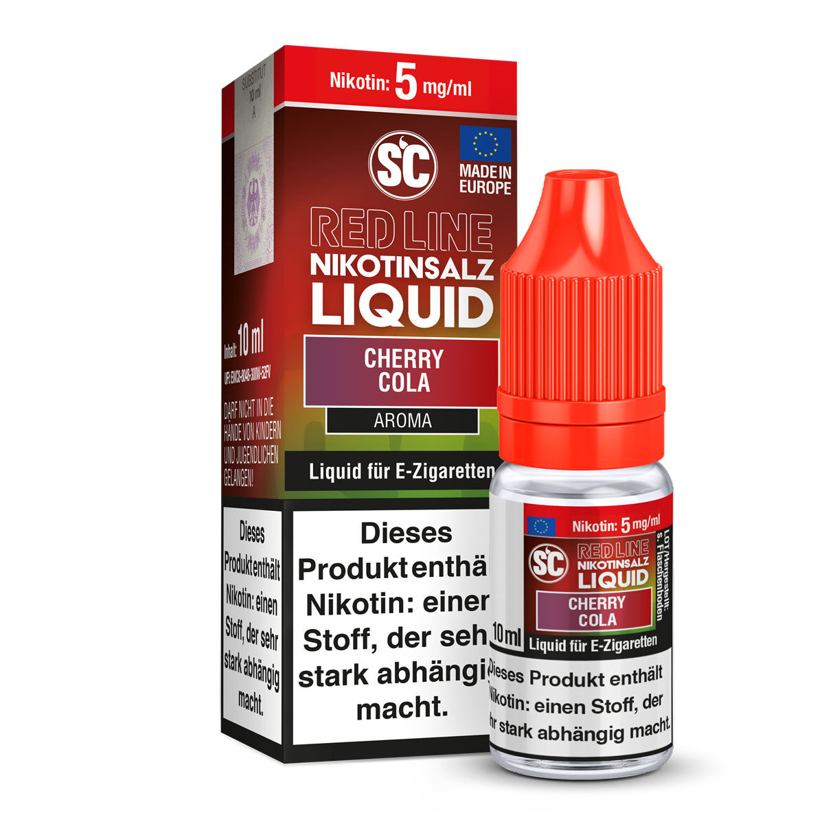 Liquid Nikotinsalz Red Line Cherry Cola SC 10ml 05mg/ml (leicht)