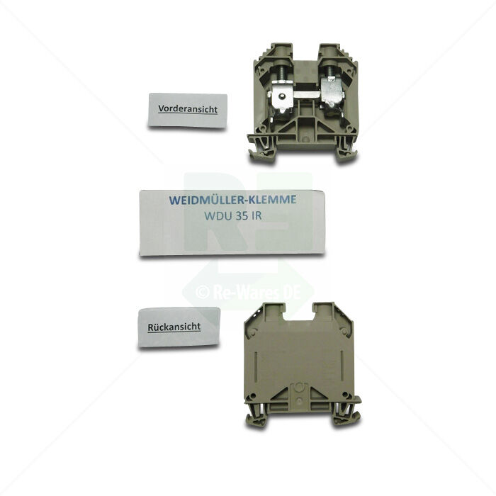 Klemme Weidmüller WDU 35 IR Durchgangs-Reihenklemme 35mm² dunkelbeige