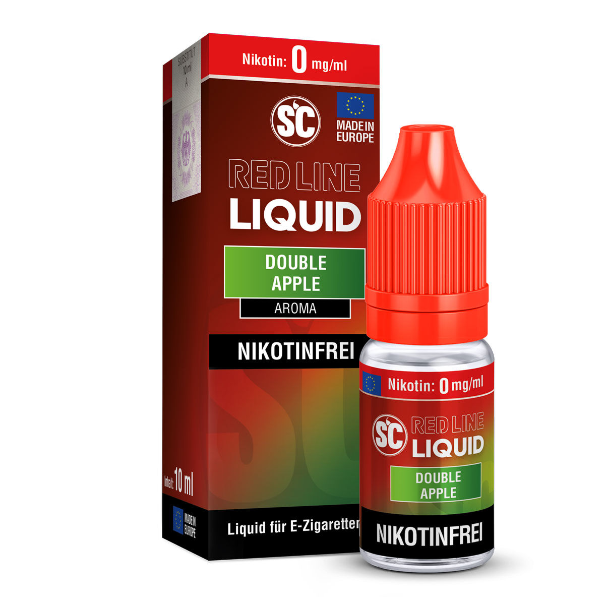 SC Red Line Double Apple Nikotinsalz-Liquid 10 ml 0 mg/ml