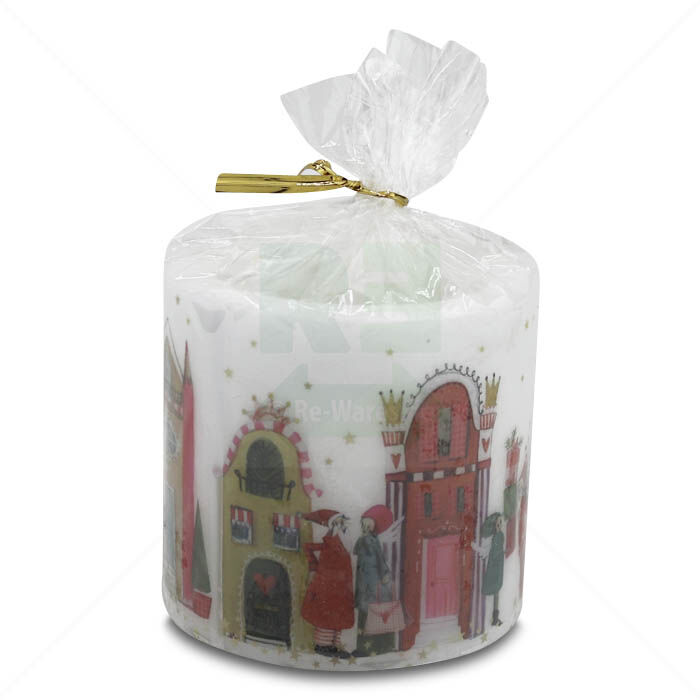 Weihnachtskerze Grätz Verlag Lampionkerze Häuser 7,5x7,3 cm Weihnachtskerze Grätz Verlag Lampionkerze Häuser 7,5x7,3 cm