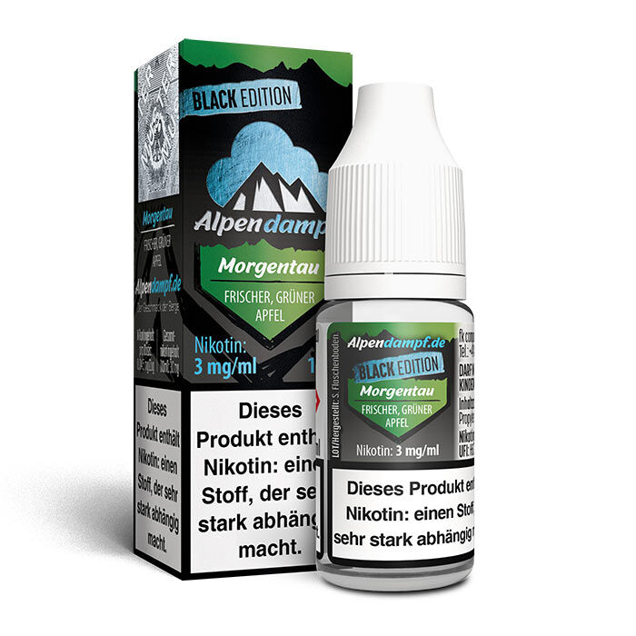 Liquid Black Edition Morgentau Alpendampf 10ml 03 mg/ml (leicht)
