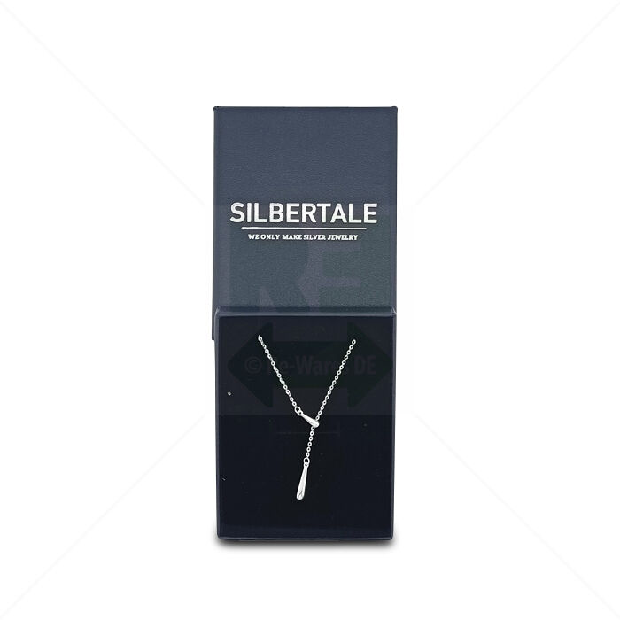 Halskette Silbertale Damen 40+5 cm verstellbar 925 Sterling Silber