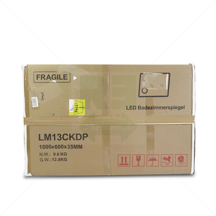 Badezimmerspiegel LED Fragile, LM13CKDP 100x60cm