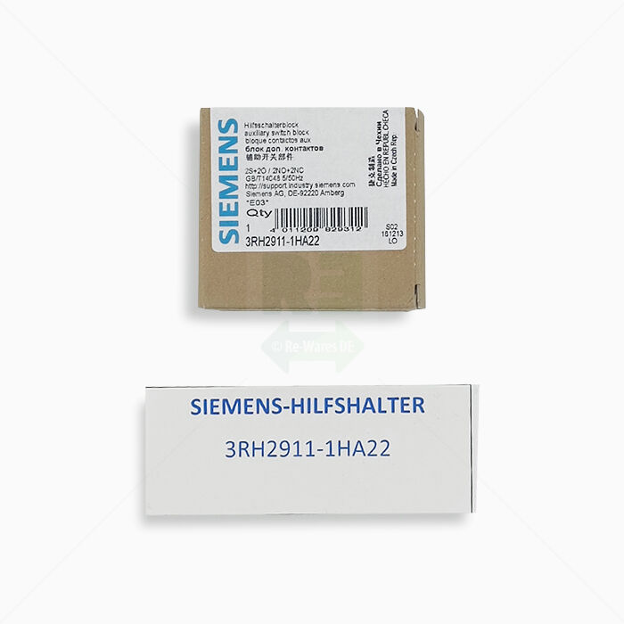 Hilfsschalterblock Siemens 3RH2911-1HA22 4polig Sirius