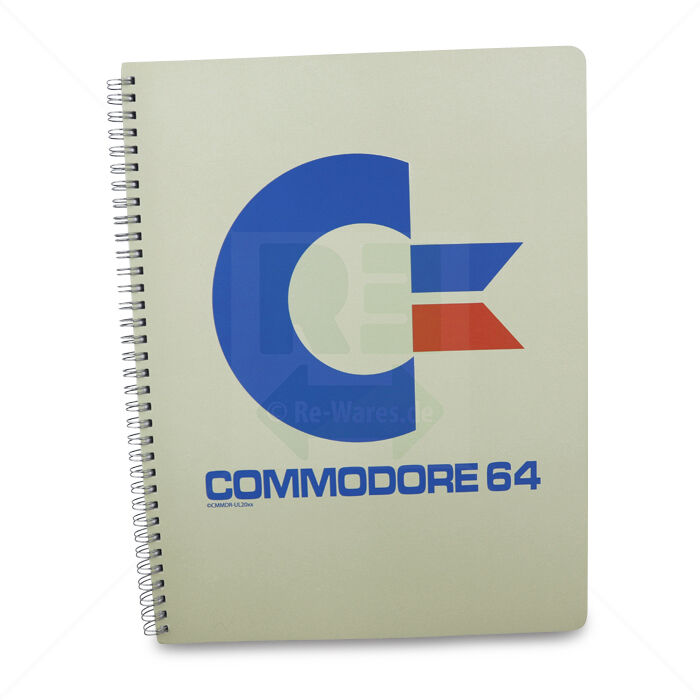 Collegeblock Commodore 64 United Labels | DIN A4 kariert | 80 Blatt