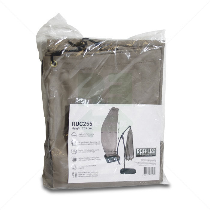 Schirmhülle Raffles Covers Ampelschirm Höhe 255 cm beige