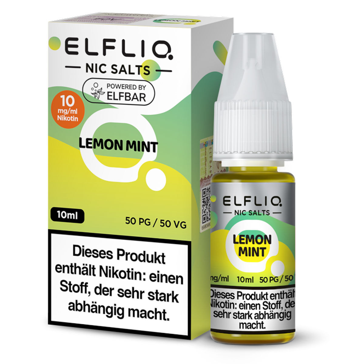 Liquid Nikotinsalz Lemon Mint ELFLIQ 10ml 10mg/ml (mittel)