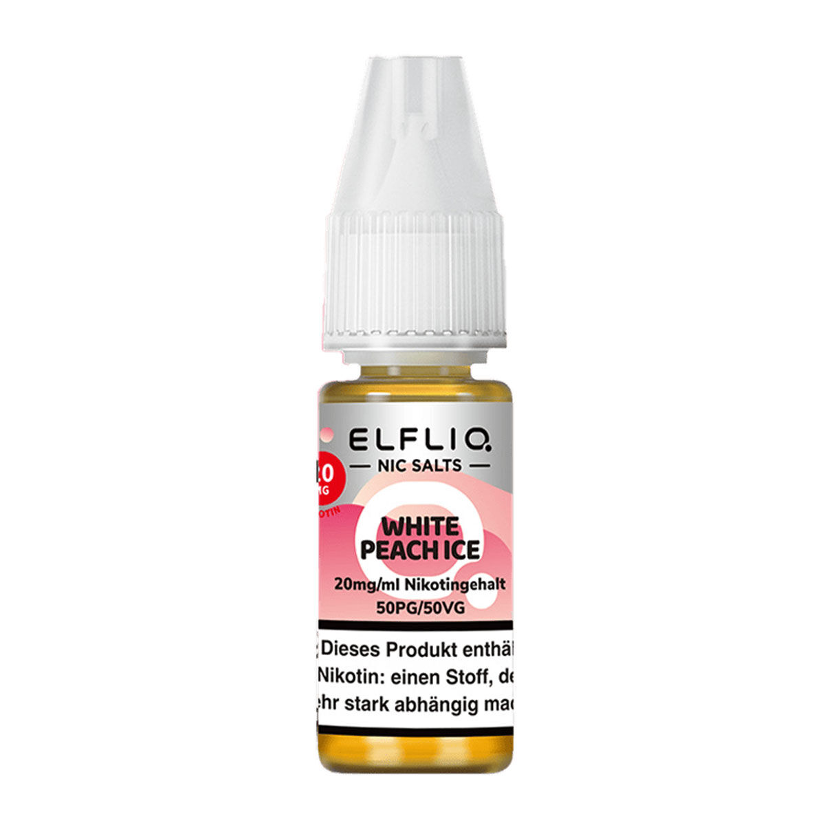 Liquid Nikotinsalz White Peach Ice ELFLIQ 10ml 20mg/ml (stark)
