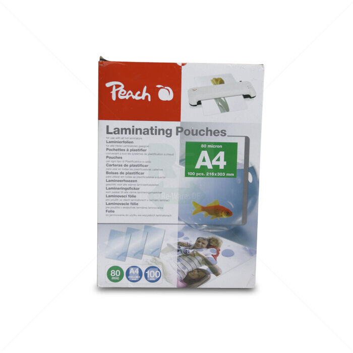 Laminierfolien Peach DIN A 4 80 micron glänzend 100 Stück
