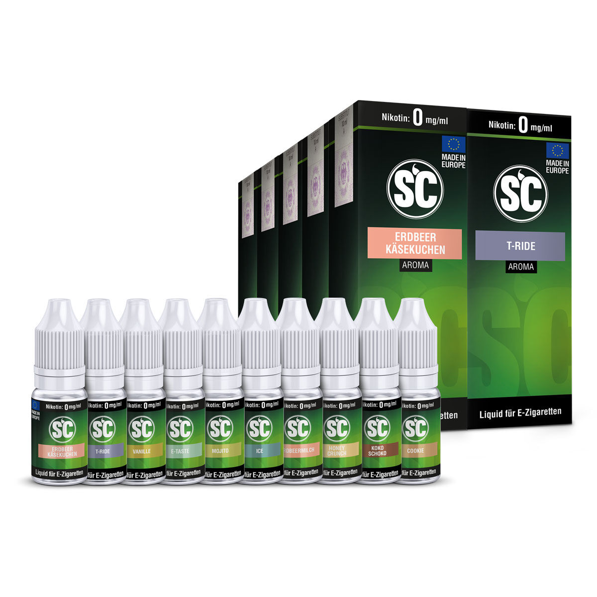 SC Liquid Probierbox Gourmet 10x10 ml für E-Zigaretten 0 mg/ml