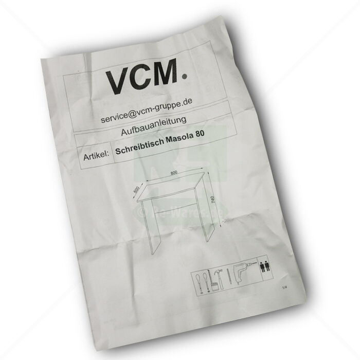 Schreibtisch VCM Masola 80cm weiß