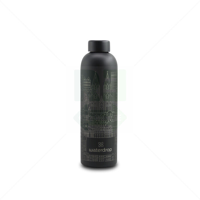 Thermoflasche Waterdrop Stadt Austin 1 L schwarz