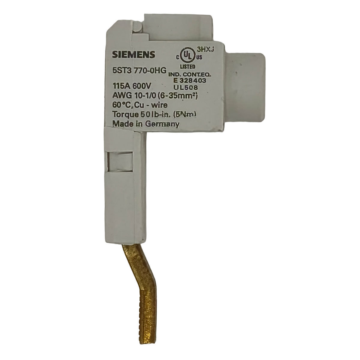 Anschlussklemmen Siemens 5ST3770-0HG 35 mm² für Stiftsammelschienen – 4 Stück