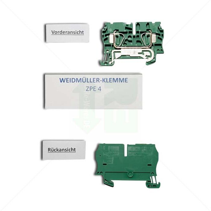 Schutzleiterklemme Weidmüller ZPE 4 4mm², grün