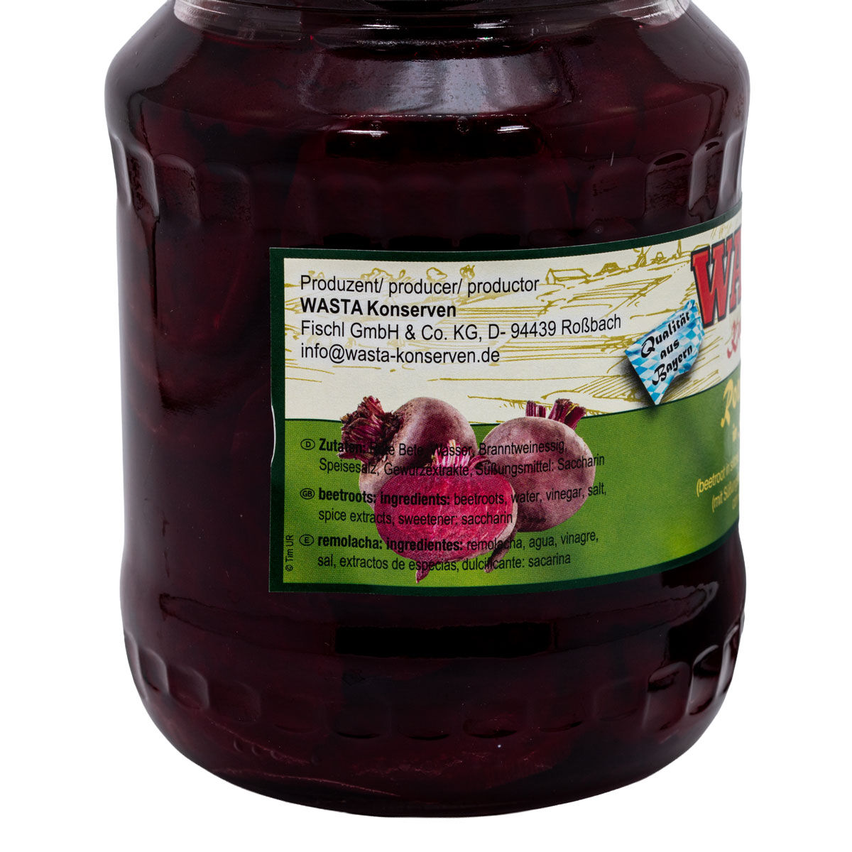Rote Bete Scheiben im Glas 720ml von WASTA