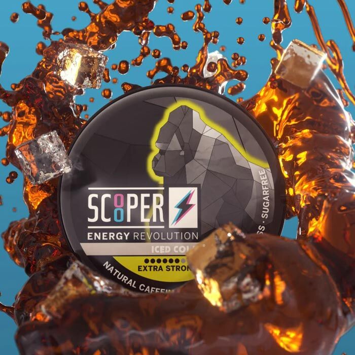 *MHD ABGELAUFEN* Energy Pouch Scooper Iced Cola 80mg Koffein 7,2g
