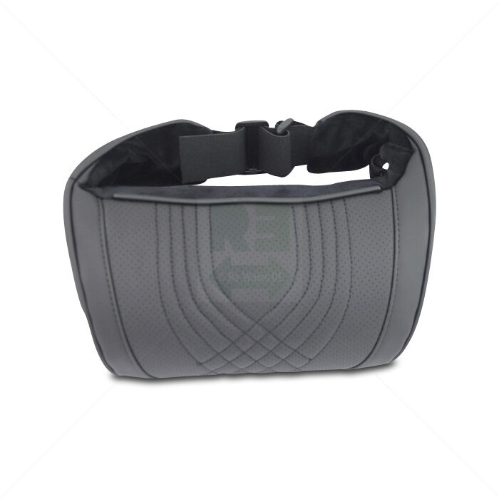 Nackenkissen für Kopfstütze Auto verstellbarer Riemen schwarz