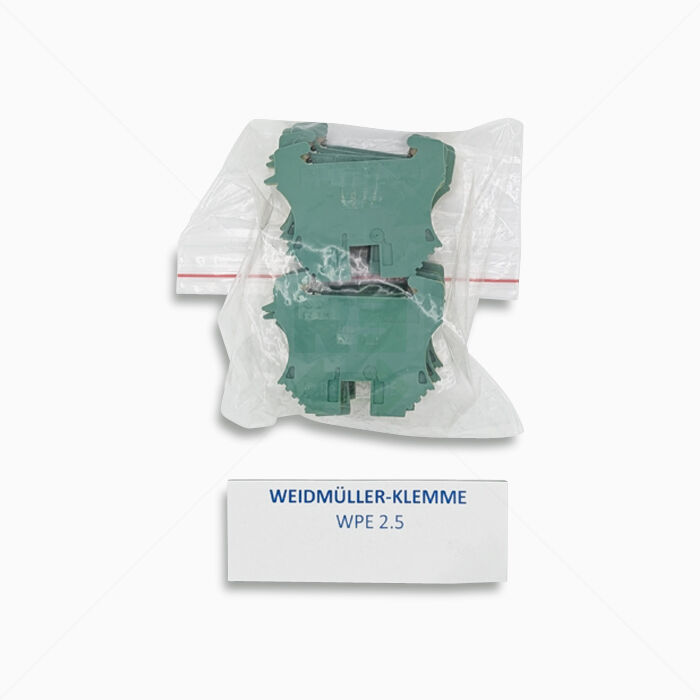 Klemme Weidmüller WEP 2,5 Schutzleiter-Reihenklemme, 2,5mm², grün10 Stück