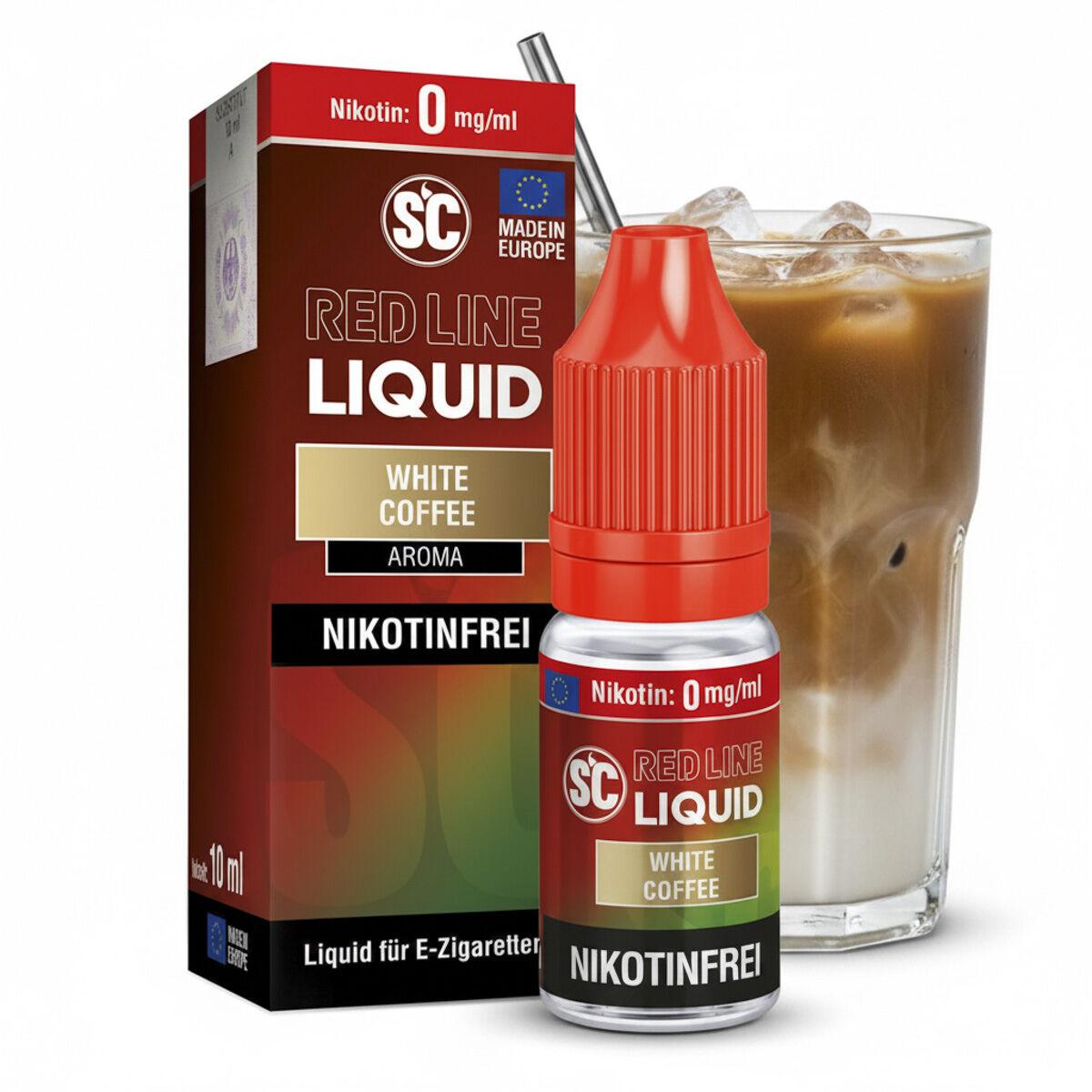 SC Red Line White Coffee Liquid 10 ml – 0 mg/ml