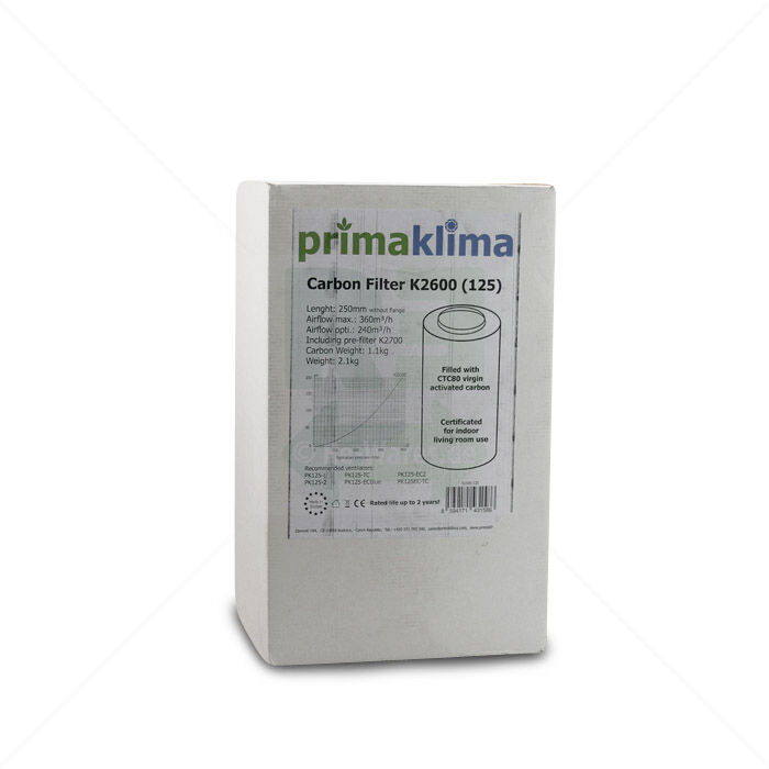 Carbon Filter Primaklima K2600 /125, 240-360m³/h