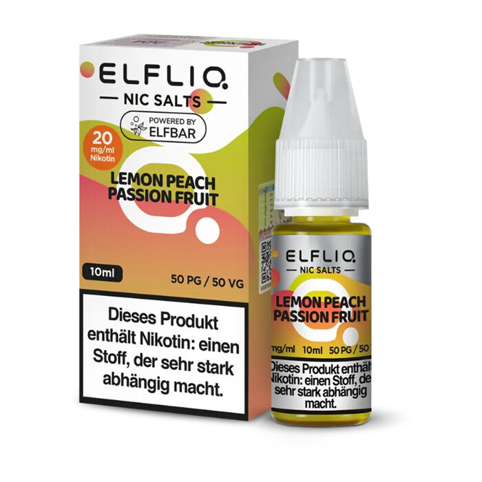Liquid Nikotinsalz Lemon Peach Passion Fruit ELFLIQ 10ml 20mg/ml (stark)