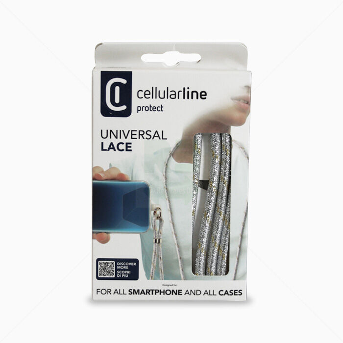 Handykette cellularline Universal Lace  Silber/Gold
