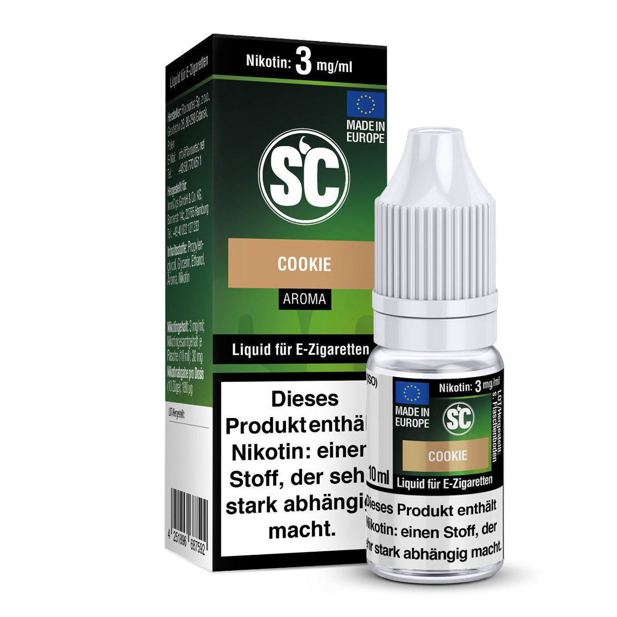 Liquid Cookie SC 10ml 03 mg/ml (leicht)