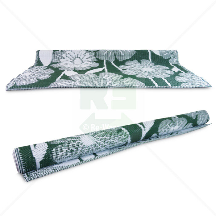 Outdoor Teppich 190x120cm - Grün Weiß Outdoor Teppich 190x120cm - Grün Weiß